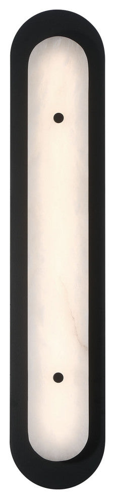 Tramore, Outdoor , 30", Powder Coat Black, Alabaster