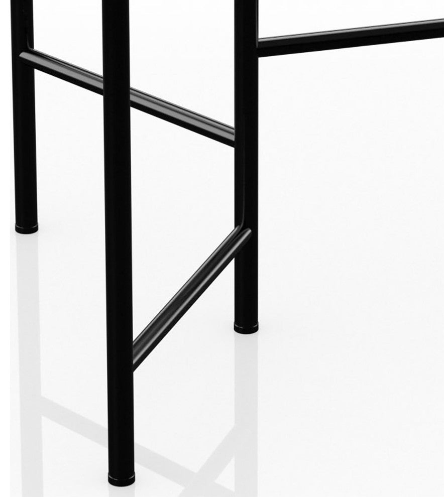 Furniture of America Rhort Contemporary Metal 3-Tier Plant Stand in Black