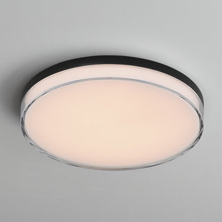 Maxim 59764 Edge 11"W Flush Mount Drum Ceiling Fixture - Satin Nickel