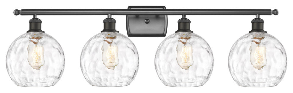 Innovations 516-4W-OB-G1215-8-LED 4 Light Bath Vanity Light, Oil Rubbed Bronze