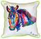 Pair of Betsy Drake Nellie - Horse Large Indoor/Outdoor Pillows 16 In X 20 In