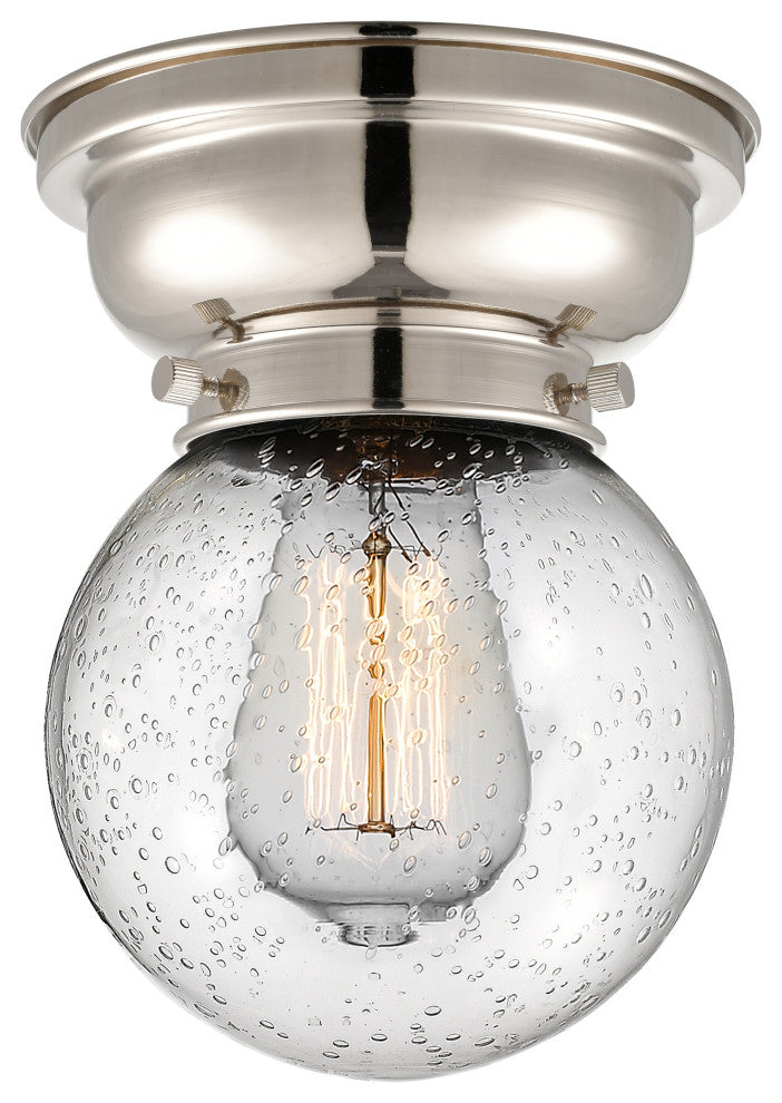 Innovations 623-1F-PN-G204-6-LED 1-Light Flush Mount, Polished Nickel
