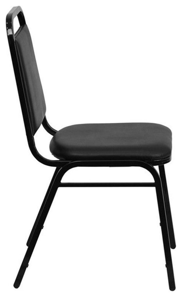 Flash Furniture Hercules Series Banquet Stacking Chair in Black
