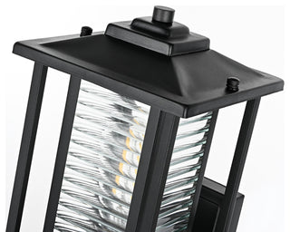 Home Living 7" Outdoor Wall Sconce, Black