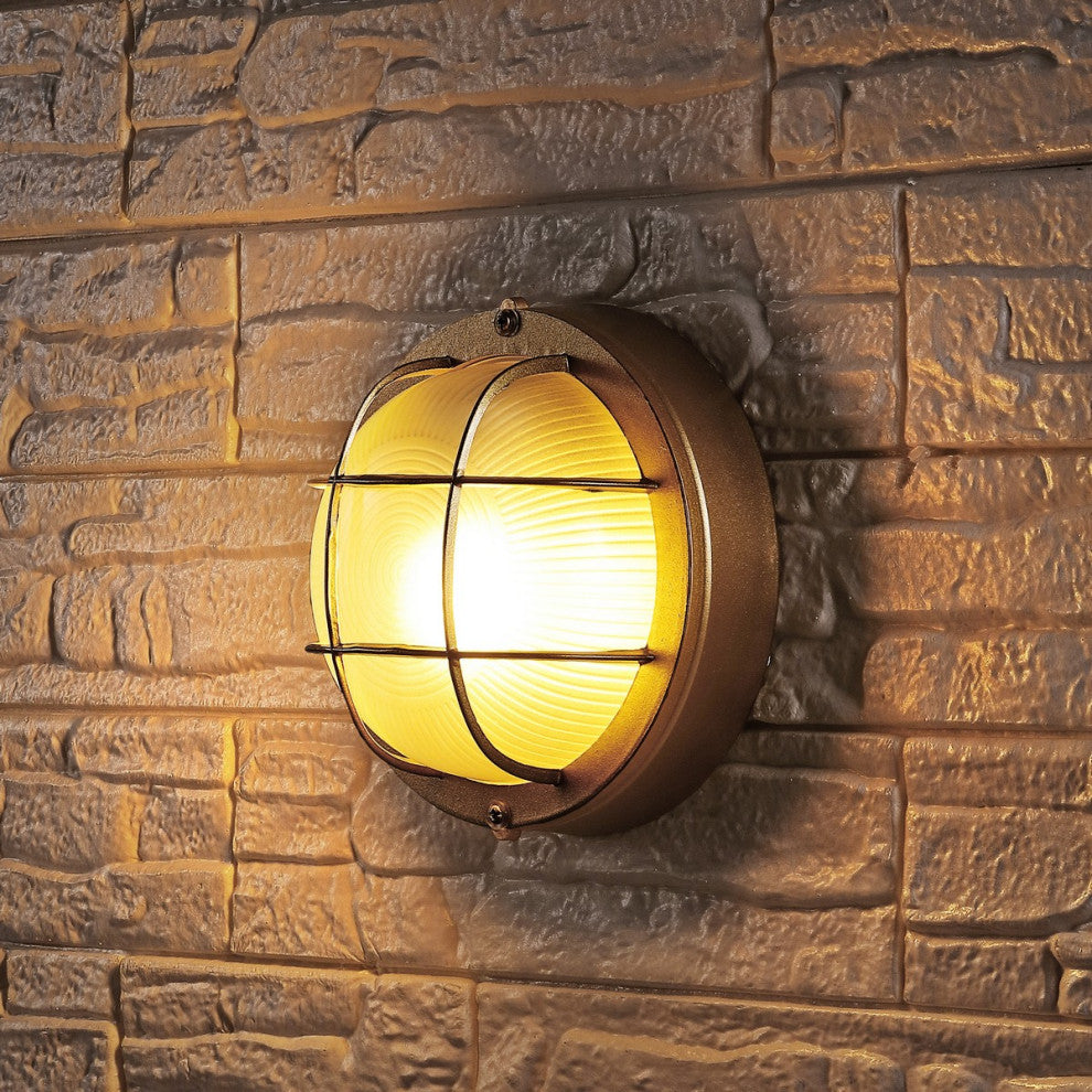 Safavieh Elson Outdoor Wall Sconce Set of 2 Gold