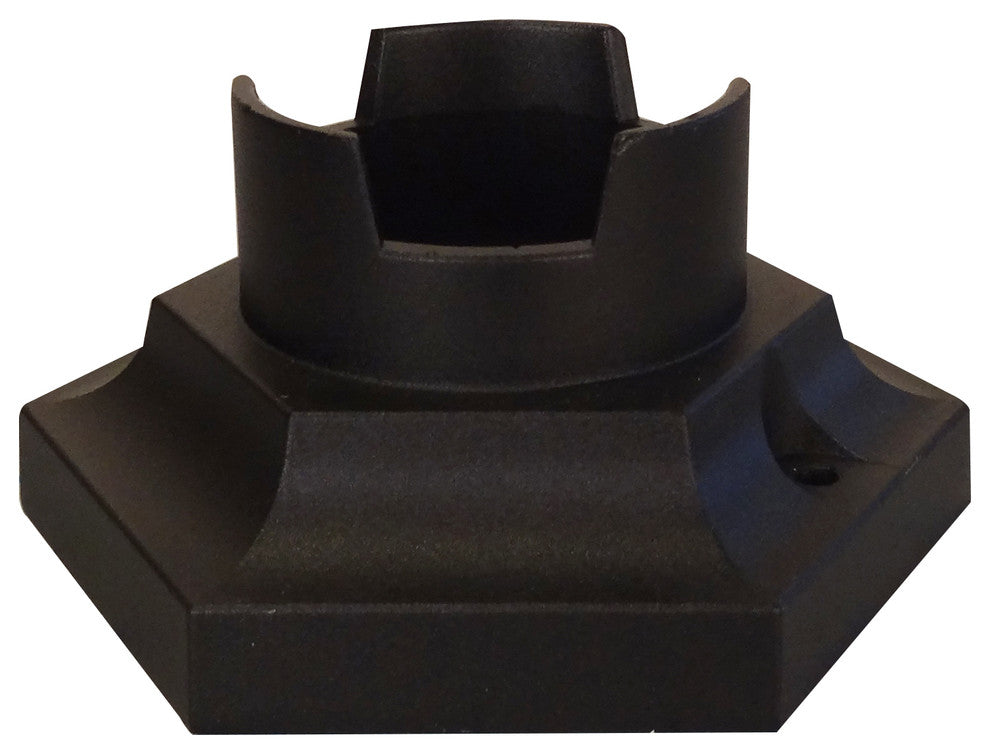 Pedestal Post Base, White