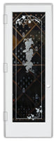 Wine Door - Grapes Strand Grape Ivy - Primed - 30" x 84" - Knob on Right -...