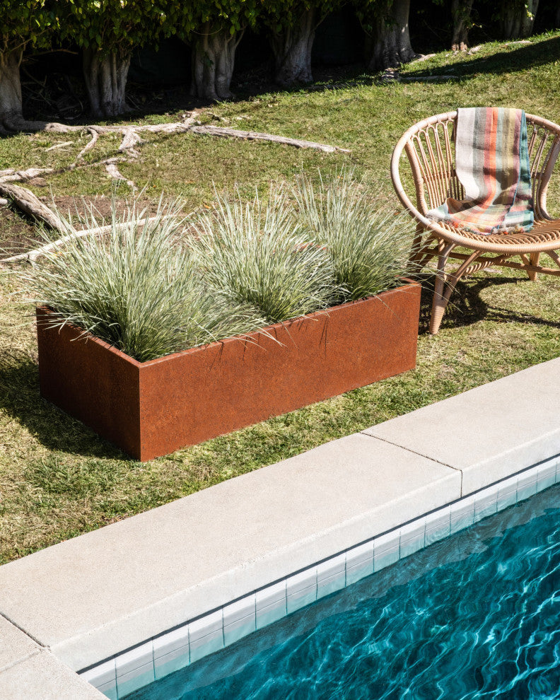Corten Series Garden Bed Planter, 24"