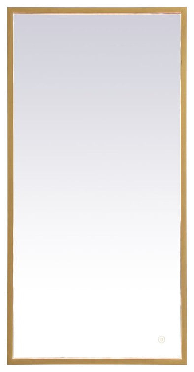 Modern Brass Led Mirror