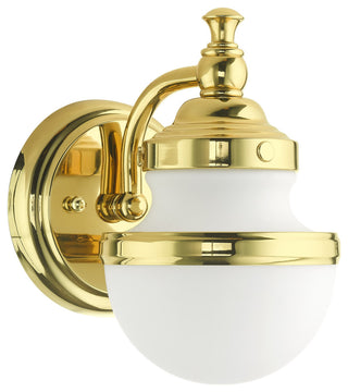 Polished Brass Modern Sconce