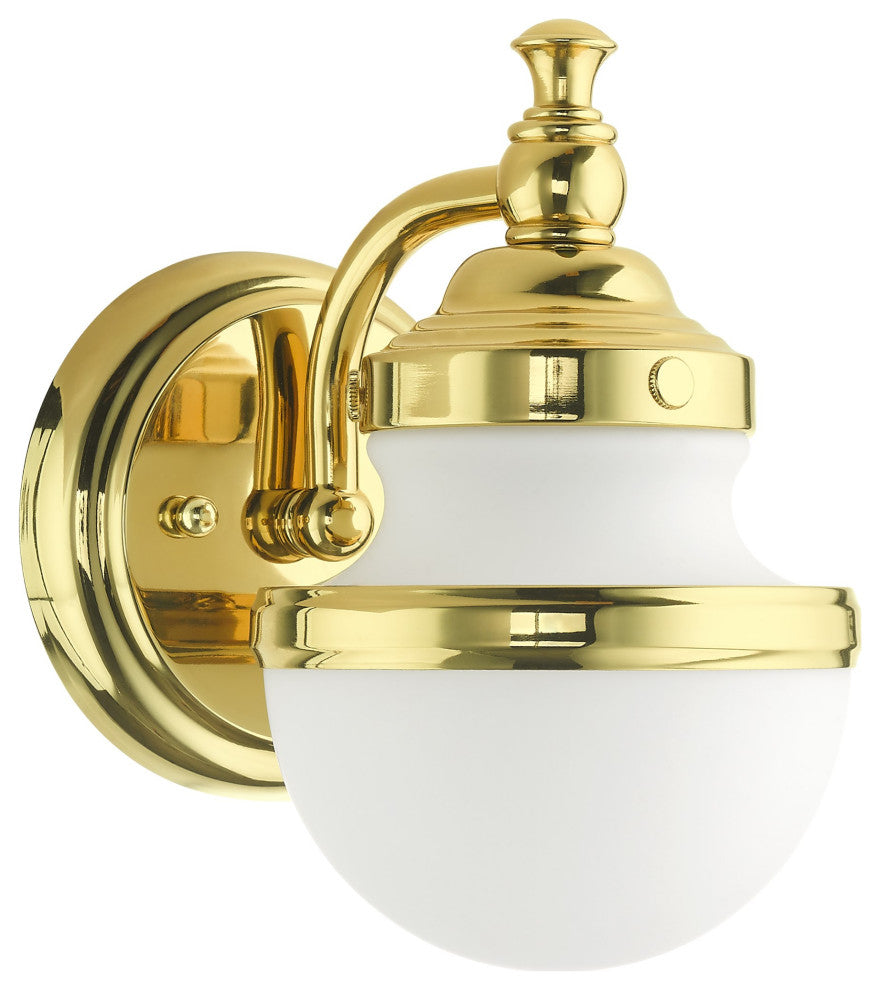 Polished Brass Modern Sconce