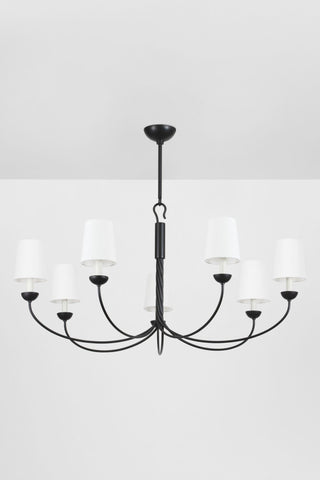 Montpelier 48" Wide 7-Light Aged Iron Chandelier