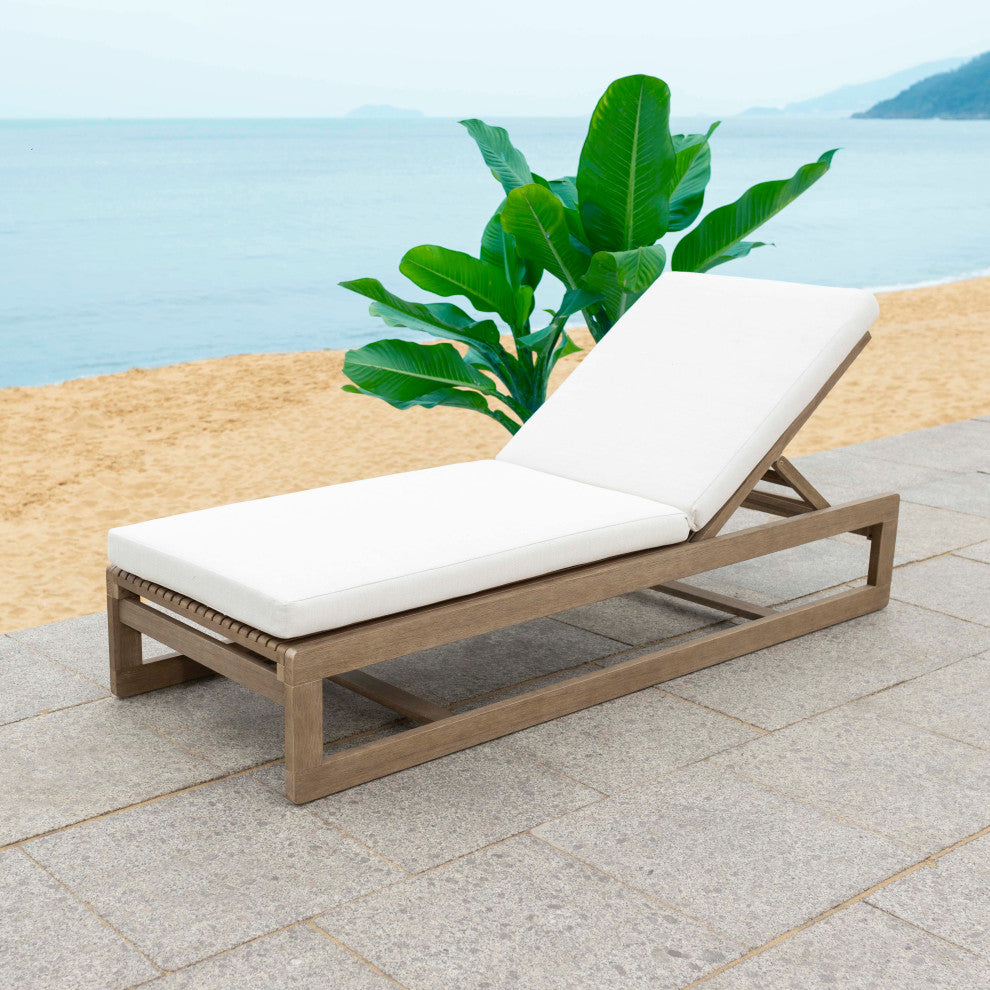 Safavieh Couture Indoor-Outdoor Saint Vincent Chaise Lounge