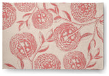 Antique Flowers Spring Chenille Rug, Blush Coral, 4'x6'