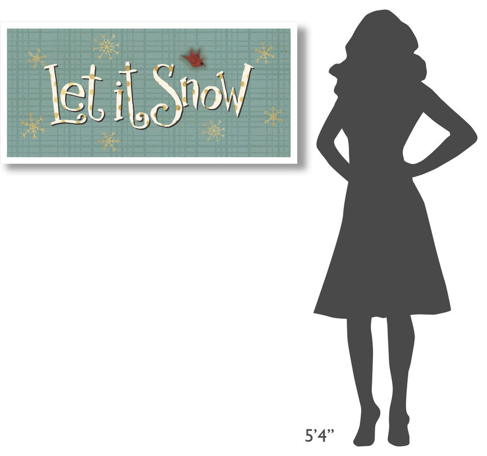 "Snowmen Season VI" Digital Paper Print by Anne Tavoletti, 46"x22"