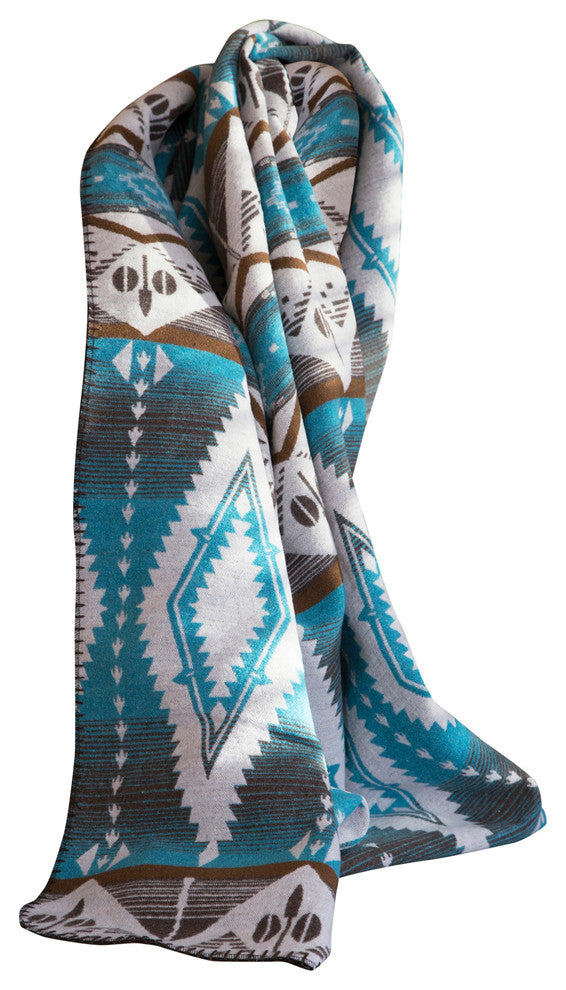 Turquoise Earth Blanket Throw