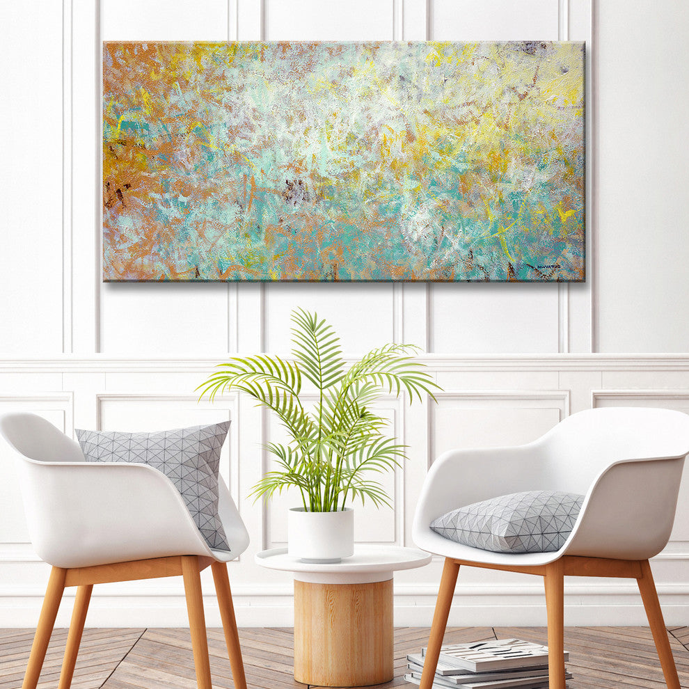 Ready2HangArt Oversized Canvas 'Uplifted' by Norman Wyatt, 12"x24"