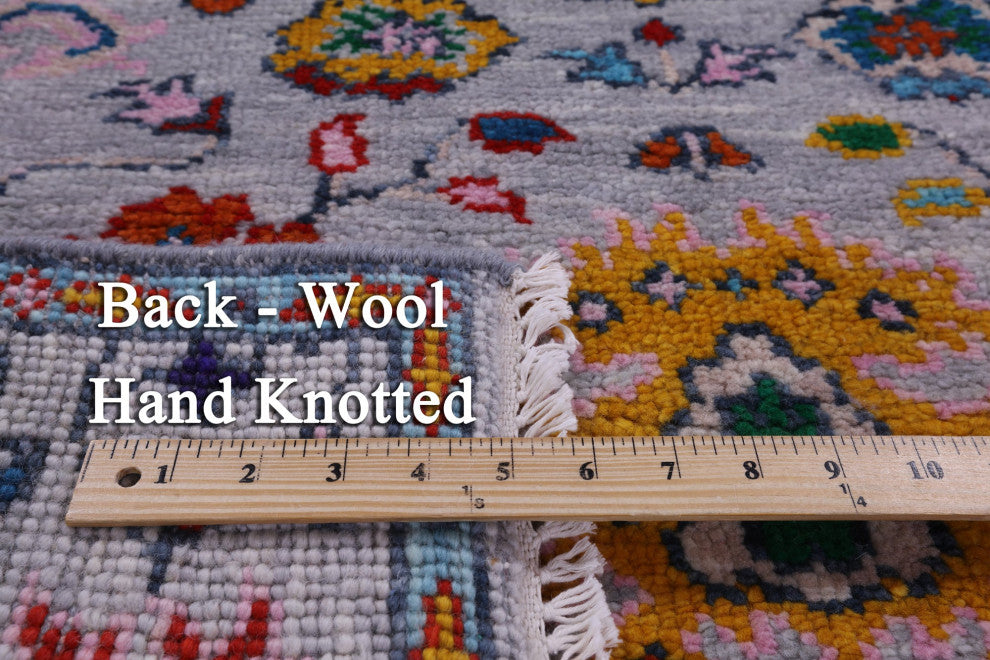 Turkish Oushak Hand-Knotted Wool Rug 4' 2" X 6' 3" - Q13401