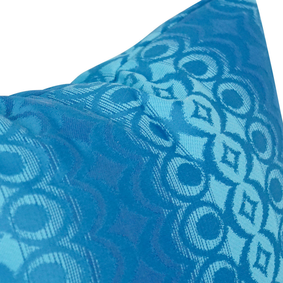 17" Jacquard Throw Pillows With Inserts, Set of 2, Torero Rivier