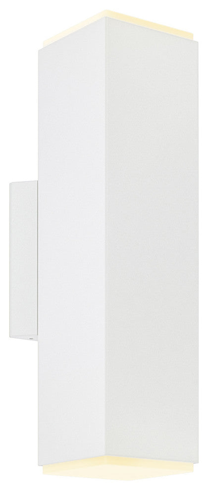 4" LED Square Cylinder, White