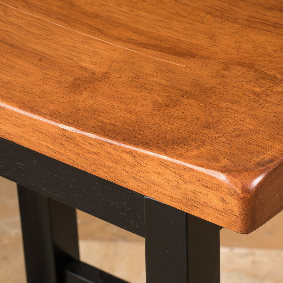 Mia Saddle Wood Counter Stool, Set of 2