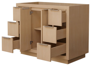 42" Single Bathroom Vanity, Light Straw, No Countertop, No Sink