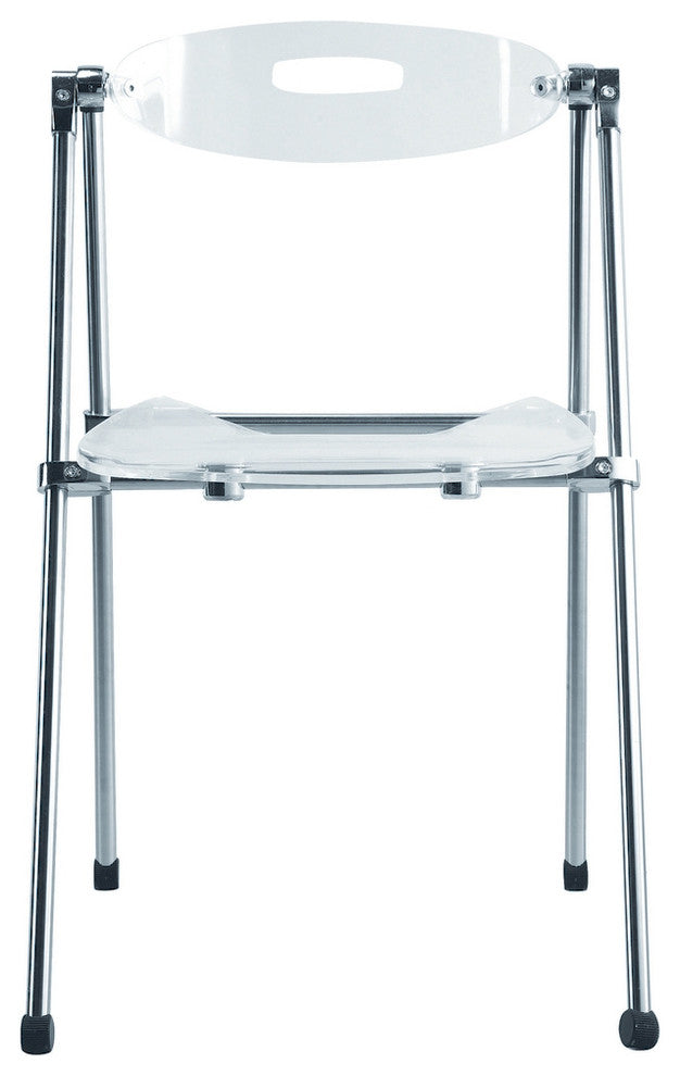 Modern Classics Acrylic Folding Chair, Clear