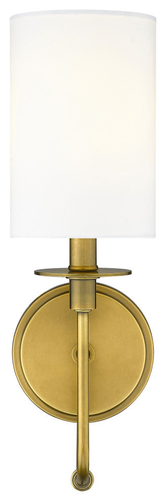 Zlite 809-1S-RB-WH 1-Light Wall Sconce, White
