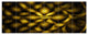 Golden Fractal Watercolor Pattern, Abstract Art on Canvas, 70"x28", 6 Panels