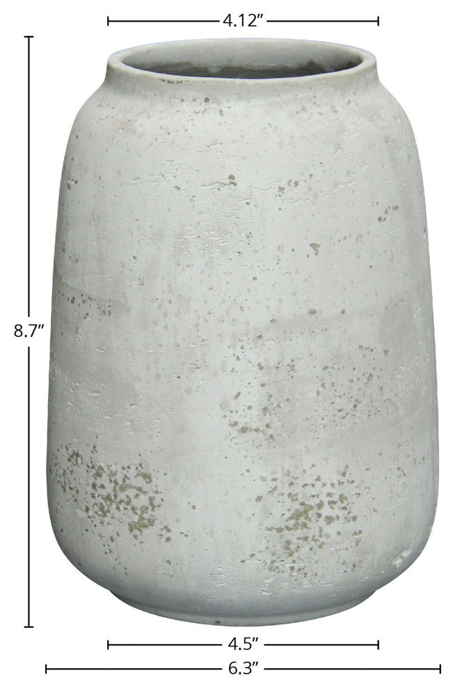 Taxco Ro-Cement Vase, Antique White, Medium