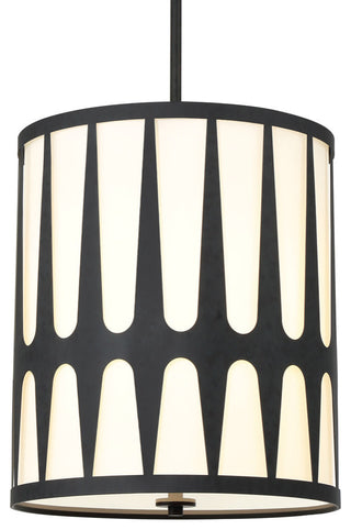 Crystorama Lighting Group ROY-805 Royston 4 Light 17"W Pendant - Black