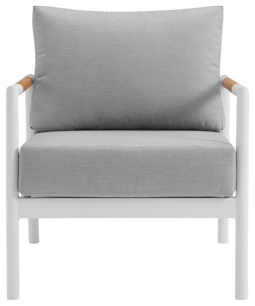 Royal 4 Piece Outdoor Seating Set, White