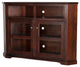 Eagle Furniture Tall Savannah 56" Wide Corner TV Console, Chocolate Mousse