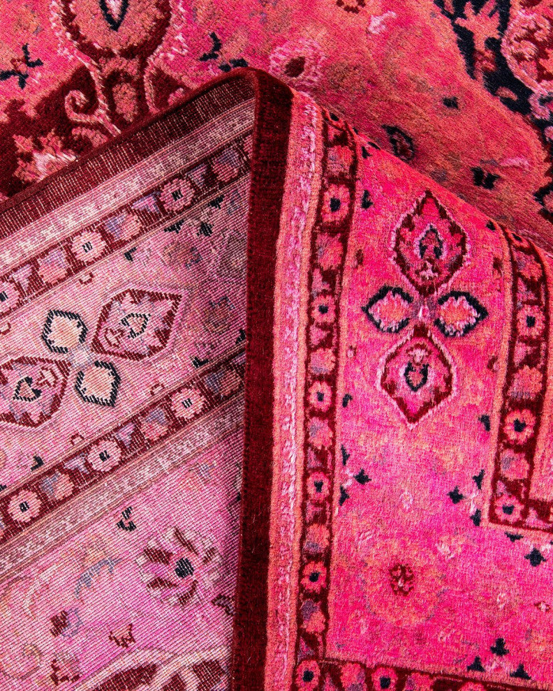 Fine Vibrance, One-of-a-Kind Hand-Knotted Area Rug Pink, 4'6"x7'3"