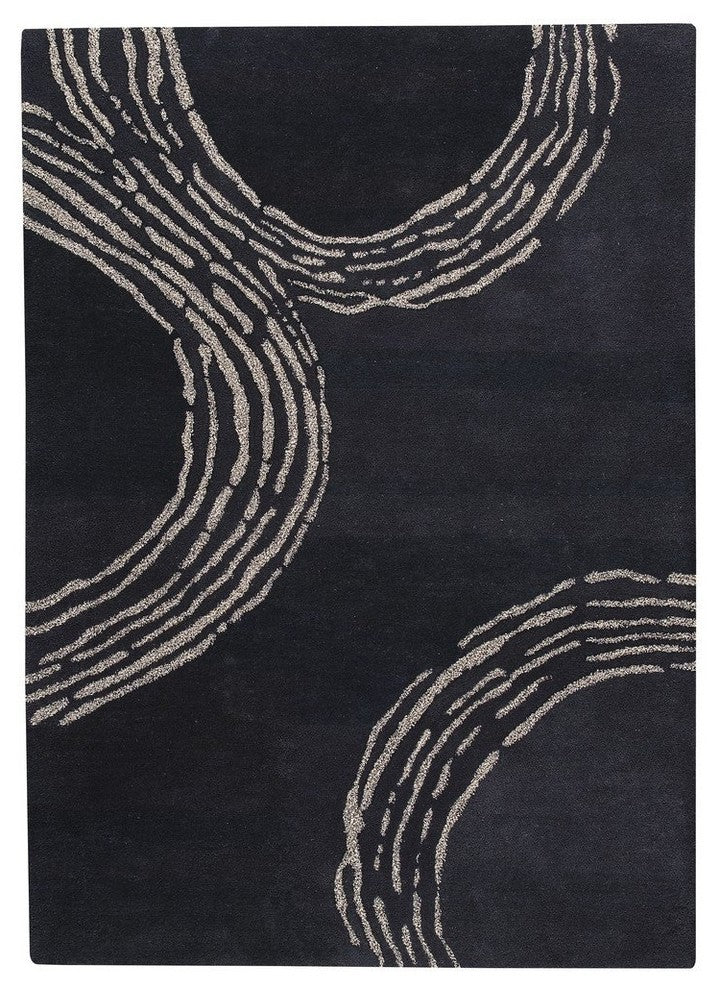 Hand Tufted Charcoal Wool Area Rug
