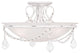 Livex 6524-60 3-Light Antique White Ceiling Mount, Antique White