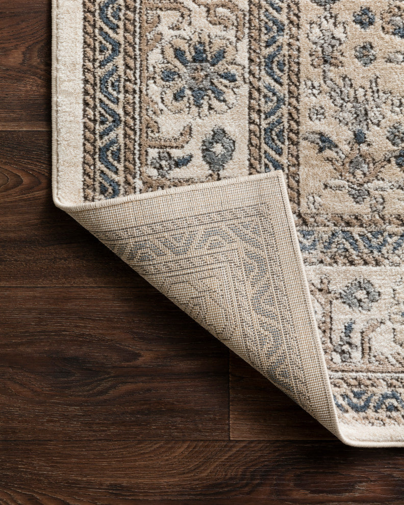 Teagan TEA-02 Area Rug, Oatmeal/Ivory, 2'8"x13'