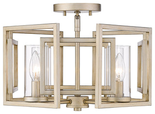 Marco Flush Mount White Gold