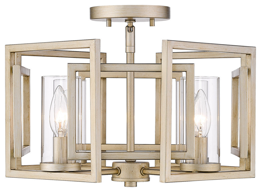 Marco Flush Mount White Gold