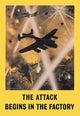 The Attack Begins in the Factory - Gallery Wrapped Canvas Art 28" x 42"