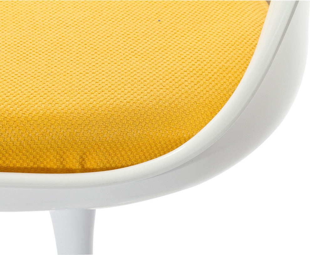 Modern Contemporary Kitchen Dining Side Chair Set of 4 Yellow