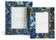 Two's Company Genuine Blue Agate Photo Frames, Gift Box, Set of 2