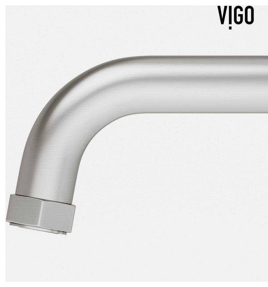 VIGO Hart 7" H 2-Handle Widespread Bathroom Faucet, Brushed Nickel