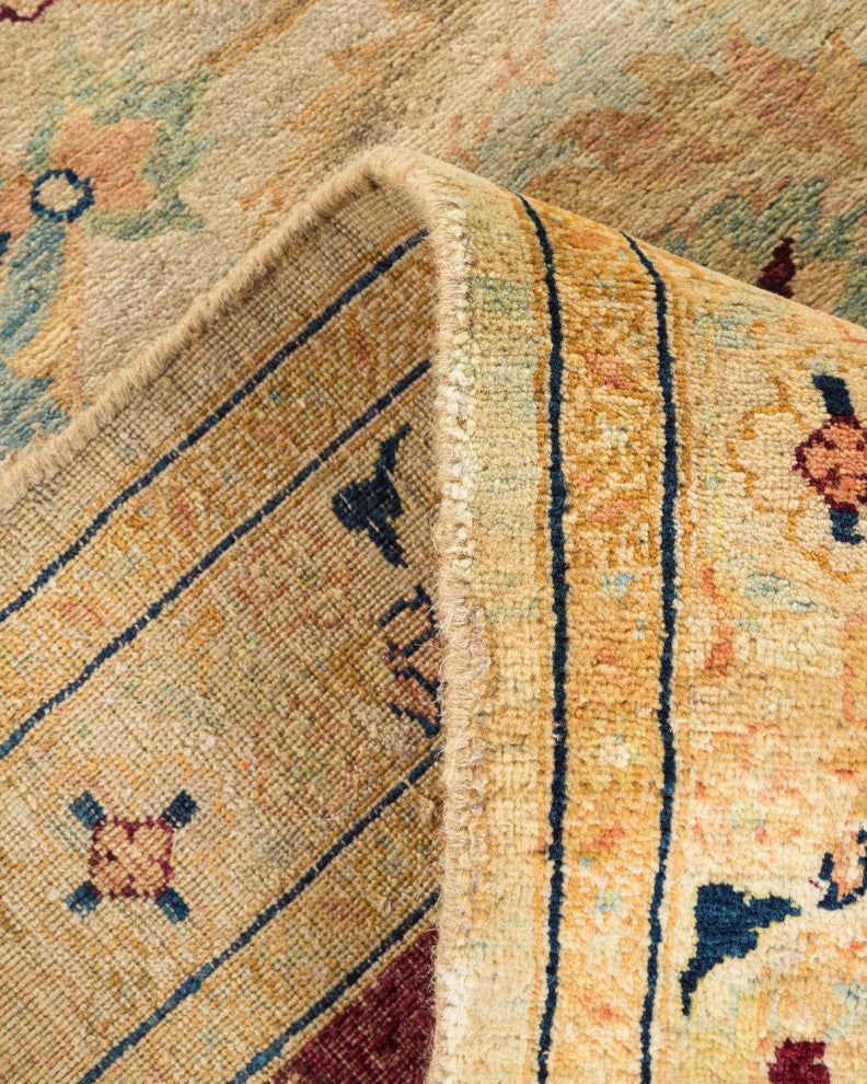 Olivia, One-of-a-Kind Hand-Knotted Area Rug Green, 8'0"x10'1"