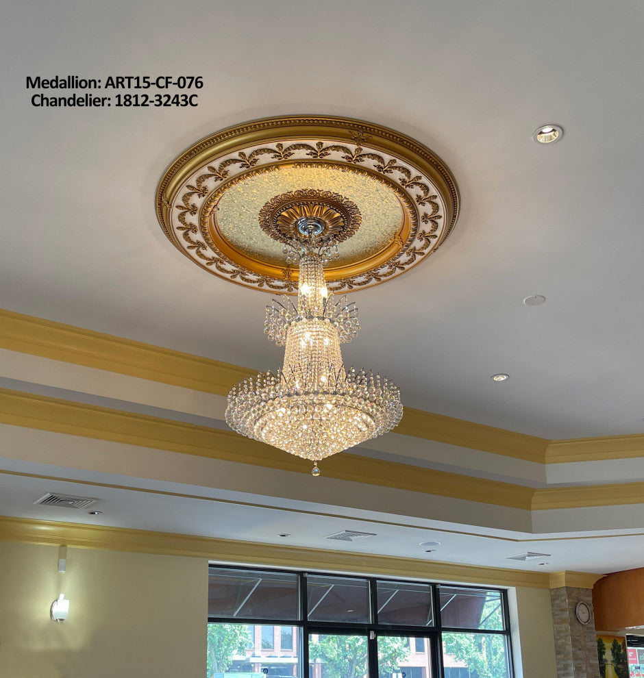 Artistry Lighting, Round 60" Antique Gold Ceiling Medallion (ART15-CF-091)