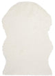Safavieh Faux Sheep Skin Fss115A Ivory Area Rug, 2'0" X 3'0"