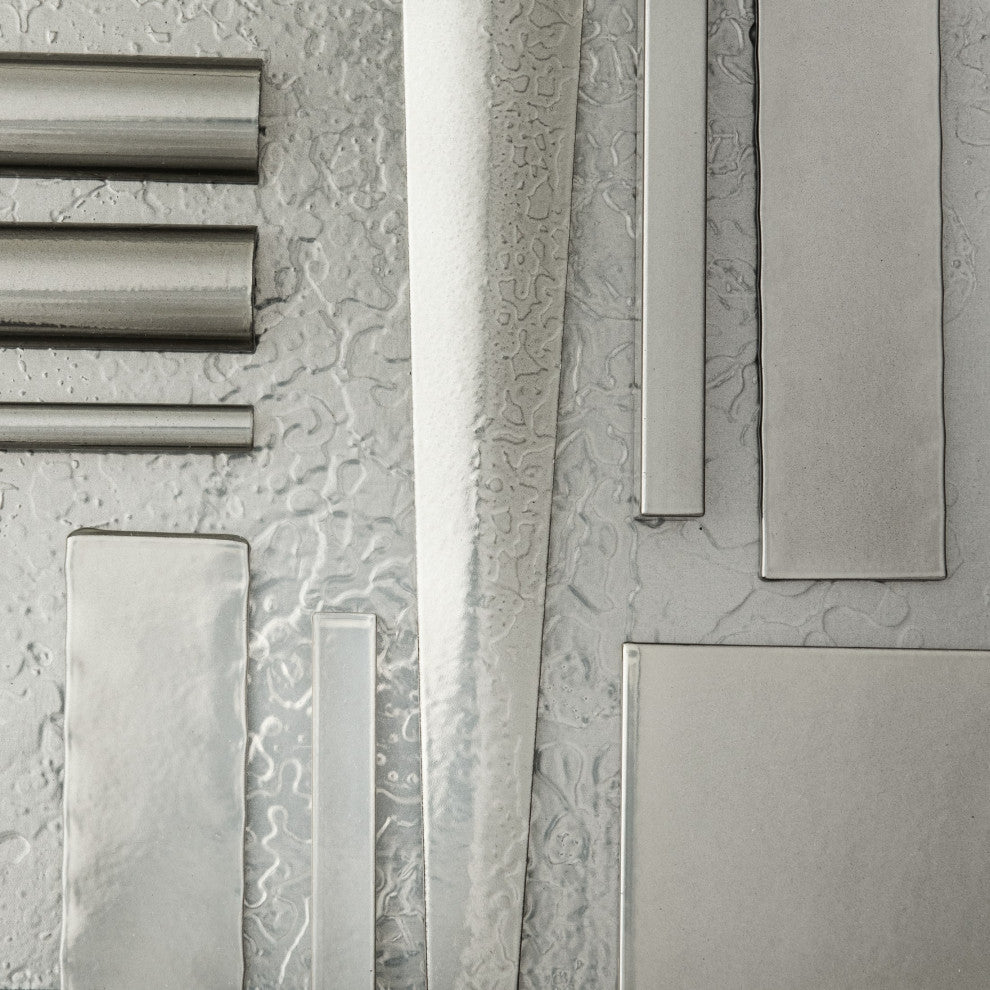 Axis Semi-Flush, Sterling Finish, Opal Glass