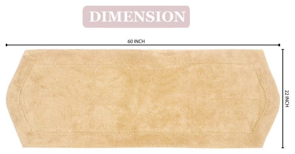 Waterford Bath Rug, 22"x60", Yellow