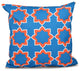Bohemian 2, Geometric Print Pillow, Blue, 16"x16"