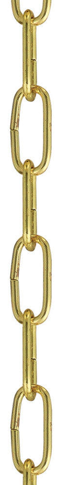 Extra Heavy Duty Decorative Chain, Polished Brass